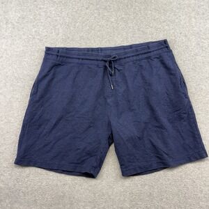 Peter Millar Shorts Mens M Navy Blue Lava Wash Garment Dyed Lounge Athletic 6"